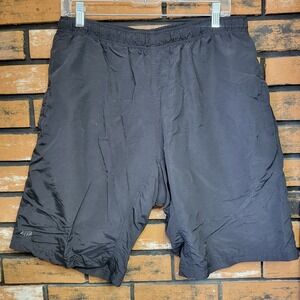 Fox Racing Mens XL Shorts Padded Lined Black Draw String Bike Nylon